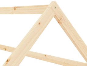 Estrutura de cama para crianças 80x160 cm pinho maciço