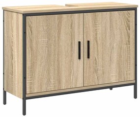 Conjunto de Móveis para Casa de Banho 3 Peças Madeira Sonoma Engenheir