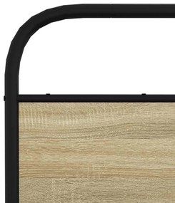 Estrutura cama s/ colchão derivados de madeira carvalho sonoma