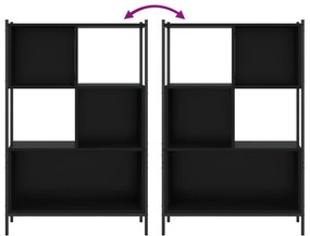 Estante 72x28x109 cm derivados de madeira preto