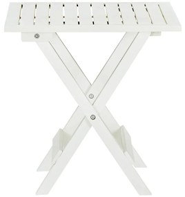 Mesa de bistrô 46x46x47 cm madeira de acácia sólida branco