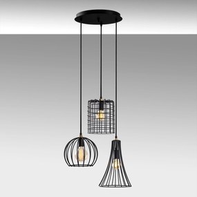 Candeeiro Teltrio – Preto Antique – 52 x 41 x 49-129 cm