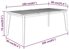 7 pcs conjunto de jantar para jardim madeira de acácia maciça