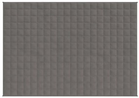 Manta pesada 7 kg 150x200 cm tecido cinza