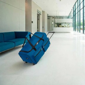 Saco de viagem com rodas 85L 70 x 36 x 34 cm azul