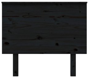 Cabeceira de cama 94x6x82,5 cm pinho maciço preto
