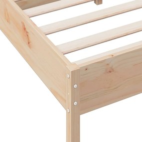 Cama sem colchão 135x190 cm madeira de pinho maciça