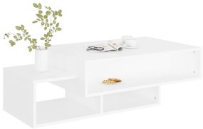 Mesa de centro 105x55x32 cm contraplacado branco