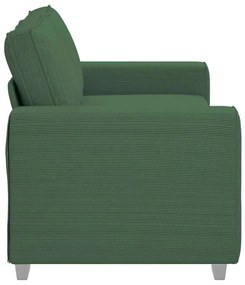 Sofá-luvas 140 cm tecido corduroy verde escuro