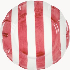 Prato de salada pintado à mão Stripe