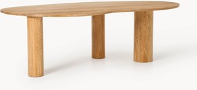 Mesa de jantar em madeira de carvalho com forma orgânica Naruto, vários tamanhos