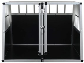 Transportadora para cães com porta dupla 94x88x69 cm