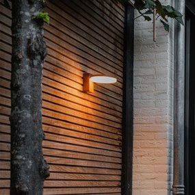 Candeeiro de parede exterior moderno castanho ferrugem com LED IP54 - Esmee