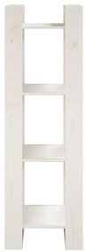 Estante/divisória 41x35x125 cm pinho maciço branco