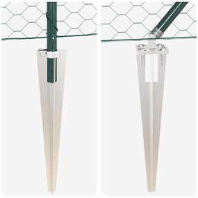Cerca Hexagonal vidaXL Verde 1,2x100 m Aço