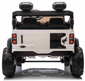 Carro elétrico para crianças 24V 2 lugares Ford Bronco XXL com tração traseira, licenciado Rodas Plástico Branco