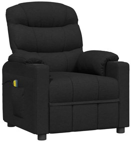 Poltrona de massagens elétrica tecido preto