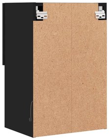 Móvel de TV com luzes LED 40,5x30x60 cm preto