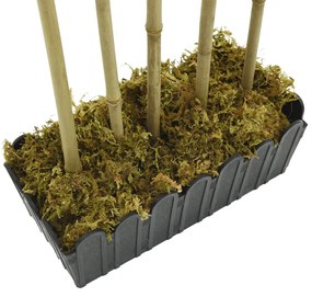 Árvore de bambu artificial 730 folhas 120 cm verde