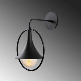 Candeeiro de Parede Namutenahi – Preto – 25 x 29 cm