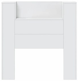 Armário de cabeceira com luzes LED 100x16,5x103,5 cm branco