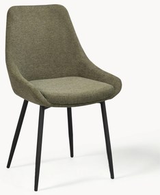 Cadeiras de jantar estofadas Sierra, conjunto de 2