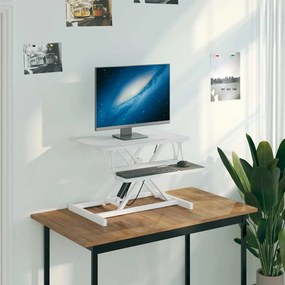 Mesa trabalho ajustável 60x40x(13-41,5) cm aço/deriv. madeira