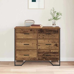 Cômoda Madeira Velha 91x35.5x74.5 cm Madeira de Engenharia