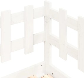 Sofá-cama de puxar 2x(80x200) cm pinho maciço branco