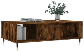 Mesa de centro 104x60x35 cm derivados madeira carvalho fumado