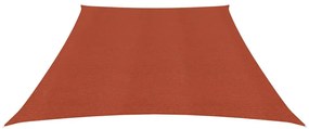 Para-sol estilo vela 160 g/m² 3/4x2 m PEAD terracota