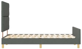 Estrutura de Cama de Tecido Cinza Escuro vidaXL 120x190 cm