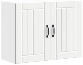 vidaXL Armário de parede da cozinha Lucca derivados de madeira branco