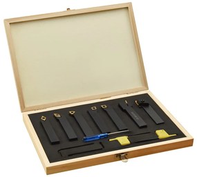 12 pcs conj. ferramentas torneamento intercamb. 16x16mm 100mm