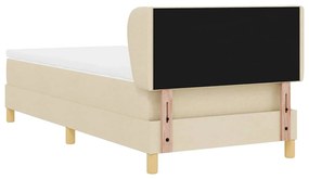 Cama Box com Colchão vidaXL - Creme 100x200 cm Tecido