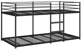 Beliche sem colchão 100x190 cm aço preto