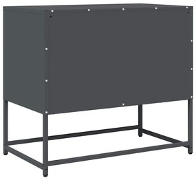 Móvel de TV 68x39x60,5 cm aço laminado a frio antracite