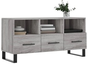 Móvel de TV 102x36x50 cm derivados de madeira cinzento sonoma