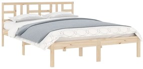 Estrutura de cama 160x200 cm madeira maciça