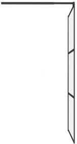 Divisória de chuveiro 100x195 cm vidro opaco ESG preto