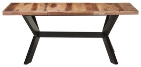 Mesa de jantar 180x90x75 cm madeira maciça c/ acabamento a mel
