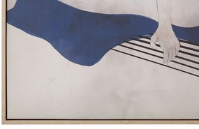 Quadro decorativo com moldura 63 x 93 cm preto e cinzento GRAVONI Beliani