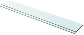 Prateleiras 2 pcs 100x15 cm vidro transparente