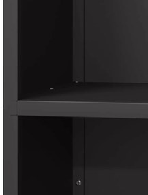 Suporte para lenha 40x30x75 cm aço laminado a frio preto