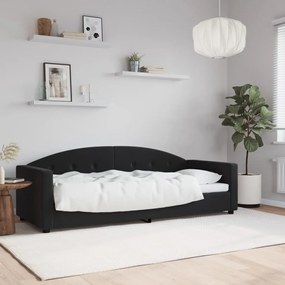 Sofá-cama 80x200 cm veludo preto