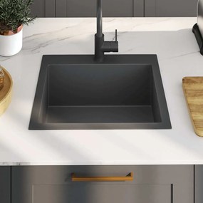 Lava-louça de cozinha artesanal aço inoxidável preto