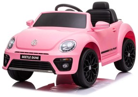 Volkswagen Beetle Carro eletrico Infantil 12V Rosa