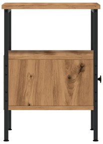 Mesa cabeceira 34x36x50 cm derivados madeira carvalho artisiano