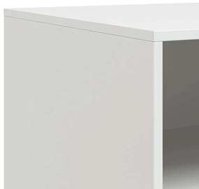 Móveis de TV 2 pcs 67x39x44 cm aço branco