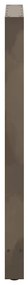 Pés de mesa de bar em aço natural, 2 peças, 60x (110-111) cm, aço